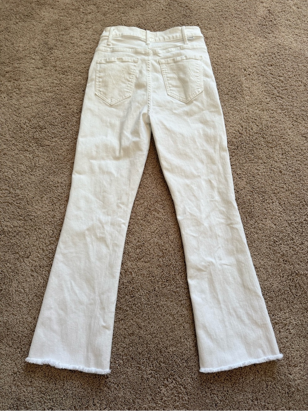 MOTHER White Ankle Crop Jeans - Picture 2 of 12